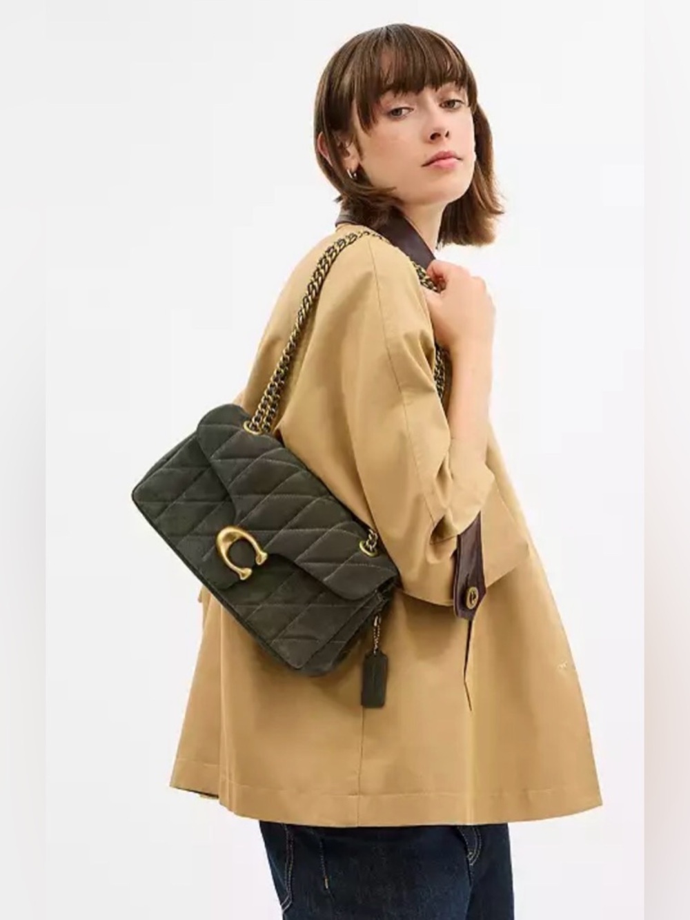 NWT Coach Tabby Shoulder Bag 26 in Olive - Picture 2 of 13